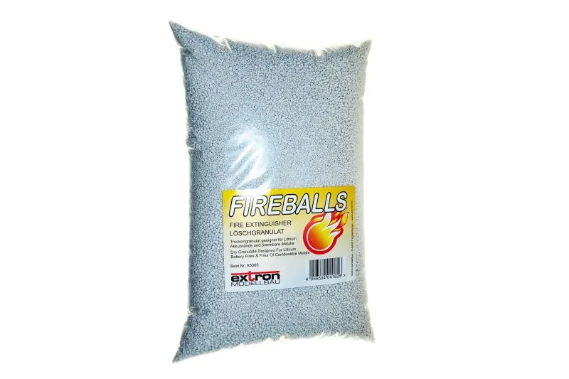 Pyrobubbles Fire Fireballs Brandschutz Feuerlöschgranulat für Lithium Akkus 5 Kilo ...