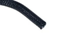 Geflechtschlauch 6mm schwarz 1Meter selbstverschließend