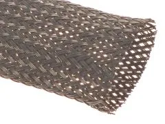 Geflechtschlauch 15mm schwarz 1 Meter