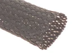 Geflechtschlauch 20mm schwarz 1 Meter