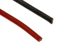 Silikonkabel 2,5qmm 1Meter rot und schwarz