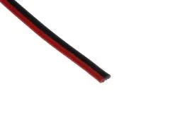 Zwillingslitze rot/schwarz 2x14mm² 1 Meter