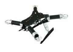 Rakonheli Carbon Hauptrahmen mit Landegestell silber für Blade 200QX