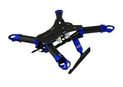 Rakonheli Carbon Hauptrahmen mit Landegestell blau für Blade 200QX