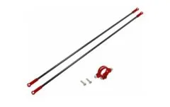 Rakonheli Heckstreben Carbon/Aluminium in rot für Blade 230s