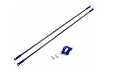 Rakonheli Heckstreben Carbon/Aluminium in blau für Blade 230s