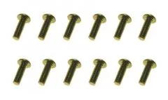 M3 Linsenkopfschraube M3x6mm aus Aluminium in dunkel grün eloxiert 10Stück