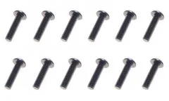 M3 Linsenkopfschraube M3x10mm aus Aluminium in dunkel blau eloxiert 10Stück