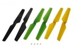 Blade Ersatzteil Propeller-Set gelb/grün/schwarz je 2Stück für Zeyrok