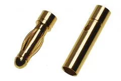 Goldkontaktstecker 3mm 1 Paar