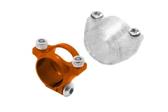 Rakonheli Ersatz Heckrohrhalter Aluminium für RKH Hauptrahmen in orange für Blade 230S