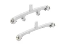 Rakonheli Landegestellhalterung silber aus CNC Aluminium für Blade Nano CPX, Nano CPS, Nano S2 und Nano S3