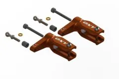 OXY Ersatzteil Hauptrotorblatthalter V2 in orange für OXY3 Tareq Edition