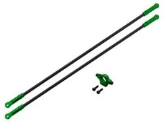 Rakonheli Heckstreben Carbon/Aluminium in grün für Blade 250CFX