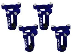 Rakonheli 8mm Motorhalter und Landegestell in blau für Tuningrahmen für NQX2