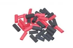 Schrumpfschlauch rot / schwarz geschnitten