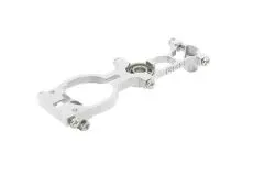 Rakonheli Hauptwellenlagerblock unten in silber für Blade Nano CPS, Nano S2 und Nano S3