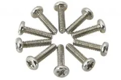 Rundkopf (Pan-Head) Schraube mit Phillips Kreuzschlitz metrisch M1,2x5mm