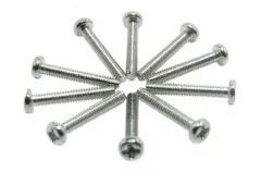 Rundkopf (Pan-Head) Schraube mit Phillips Kreuzschlitz metrisch M1,2x8mm