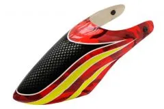 Lionheli Fiberglass Haube Hydrographics 02 rot/schwarz für den Blade 200S