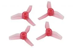 Rakonheli Propellerset 3Blatt in transparentem rot 4Stück für Blade Inductrix