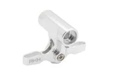 Rakonheli Hauptrotorkopf in silber aus CNC Aluminium für Blade 130S, 150S und 180CFX
