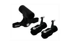 Rakonheli Hauptrotorkopf SET in schwarz aus CNC Aluminium für Blade 130S, 150S und 180CFX
