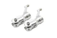 Rakonheli Hauptblatthalter Set aus CNC Aluminium in silber für Blade 130S, 150S und 180CFX