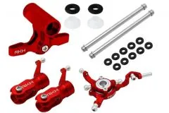 Rakonheli Rotorkopf-Set in rot für Blade 130S und 180CFX