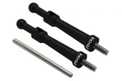 Rakonheli Kabinehaubenhalter aus Aluminium in schwarz für Blade 130S