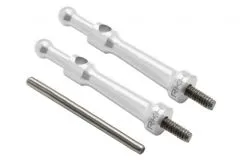 Rakonheli Kabinehaubenhalter aus Aluminium in silber für Blade 130S