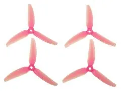 HQ Durable Prop Propeller 5X4,3X3V1S aus Poly Carbonate in pink transparent 2xCW und 2xCCW
