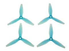 HQ Durable Prop Propeller 5X4,5X3V3 aus Poly Carbonate in blau transparent je 2CW und 2CCW