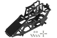 Rakonheli Hauptrahmen aus Carbon in schwarz für Blade 130S