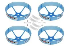 Rakonheli Propellerschützer in transparentem blau 59mm 4Stück für Blade Torrent 110 FPV