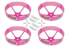 Rakonheli Propellerschützer in transparentem pink 59mm 4Stück für Blade Torrent 110 FPV