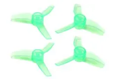 Rakonheli Propellerset 3Blatt 40mm in transparentem grün 4Stück für Brushless Whoop FPV 1,5mm Welle