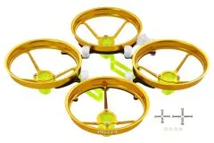 Rakonheli Tuning Rahmen aus carbon in gelb für Blade Inductrix FPV+