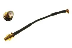 FPV Antennenadapter MMCX auf RPSMA (mit Pin) mit Haltering ca. 10cm