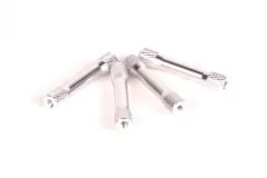 Abstandshalter M3 aus Aluminium in "Bone" Form in silber 4Stück 35mm