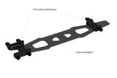 OXY Ersatzteil Bodenplatte Pro Edition mit CNC gefrästen Aluminum Hallterungen für Landekufen für OXY4