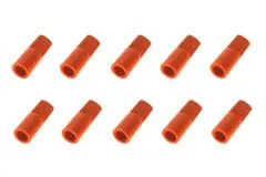 Abdeckkappe für 5,5mm Goldkontaktstecker 10Stück in rot