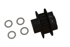 Lynx Heckrotor Riemenrad 18 Zähne in schwarz für Goblin Fireball