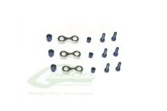 SAB Goblin 3Blatt Heckrotor Anlenksegmente mit Distanzhülsen für 630, 700, KSE, 770 Competition,Urukay