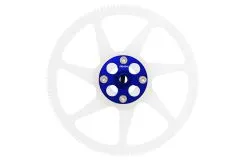 Rakonheli Hauptzahnrad Delrin 140 Zähne 4,6mm hoch mit Aluminium Nabe in blau für Blade 230S und 230S V2