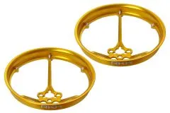 Rakonheli Propellerschützer aus Aluminium in gelb 40mm für Rakonheli Tuning Rahmen für Blade Inductrix FPV Brushless