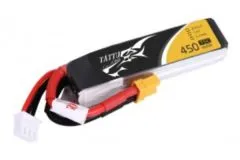 Tattu 450mAh 7,4V 75C 2S1P LiPo Akku LONG SIZE mit XT30