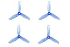 Gemfan FPV Race Propeller HULKIE POPO quick swap 5055 5×5,5x3 in blau transparent