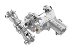 Rakonheli komplettes Heckset aus Aluminium in silber für Blade 180CFX, Trio 180CFX NICHT für Fusion 180