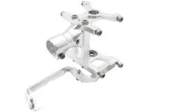 Rakonheli komplettes Heckrohr Montage Set aus Aluminium in silber für Blade 180CFX, Trio 180CFX und Fusion 180